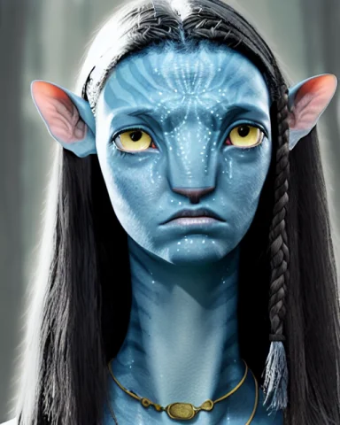 Avatar Style, Girl, Portrait, Sad, Crying — Stable Diffusion AI Prompt: (Avatar style), girl, portrait, sad, crying