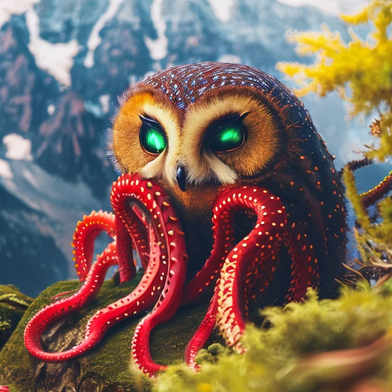 Classicnegative1 Photo Of A Gloomy Tentaclebeast1.3 Owl Broo...