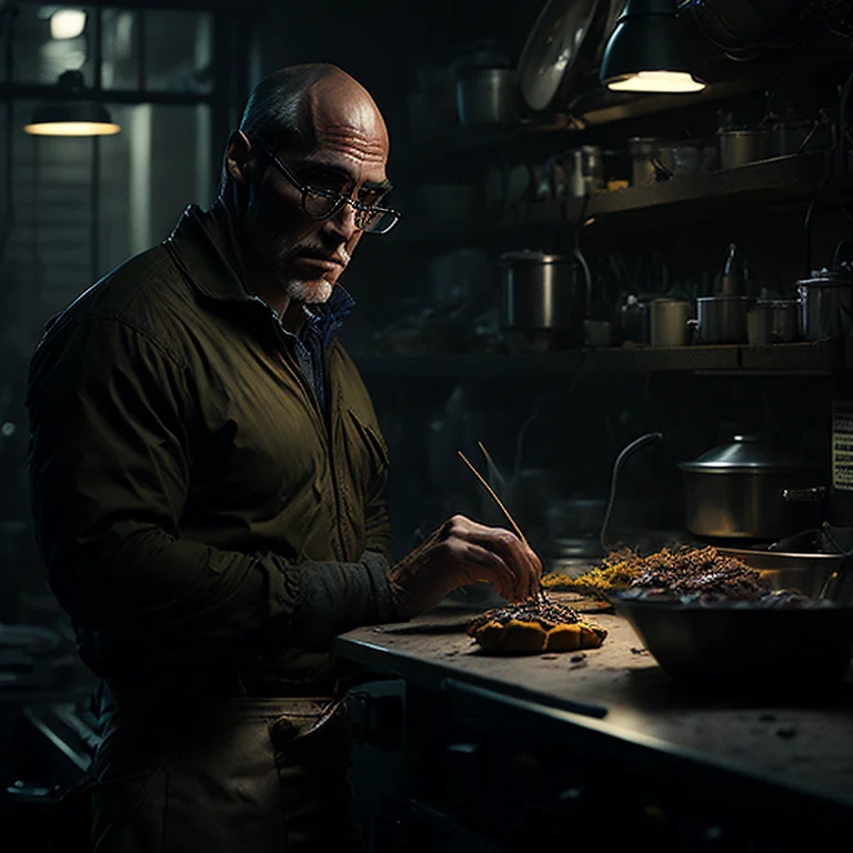 A Photo Of Mnb21 Making Omelets In A Brightly Lit Kitchen. 8...