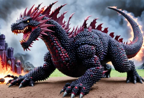 Blackberryworld, Magic Dragon Iron Monsters Destroy With Rag... — SDXL AI Prompt: blackberryworld, Magic Dragon Iron monsters destroy with rage, meme, (Masterpiec...