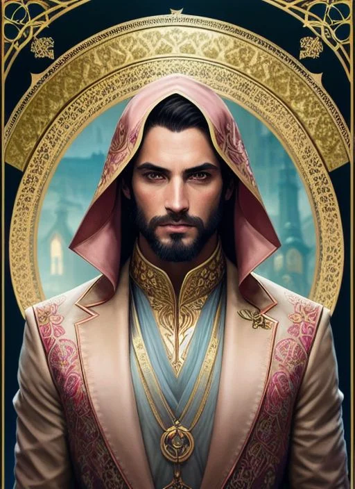 Modelshoot Style Symmetry1.1 Portrait Of Floral1.05 A Man As...
