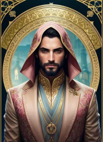Modelshoot Style Symmetry1.1 Portrait Of Floral1.05 A Man As... — Stable Diffusion AI Prompt: modelshoot style (symmetry:1.1) (portrait of floral:1.05) a man as a handsome go...