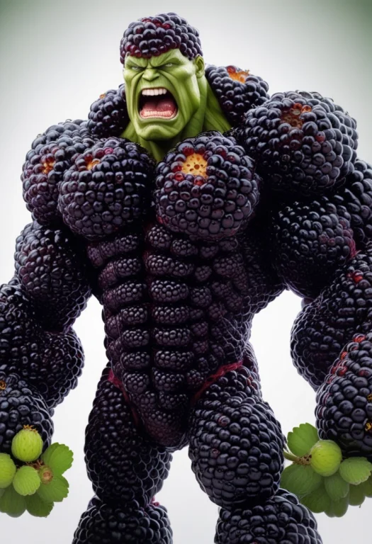 Angry Green Titan Massive Musculature Entirely Made Of Huge...