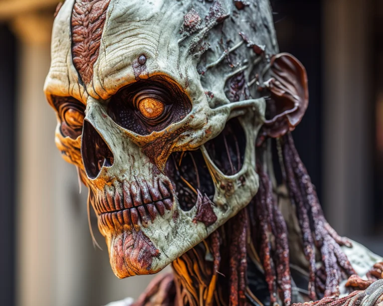 Closeup Of A Zombie, Intricate Details