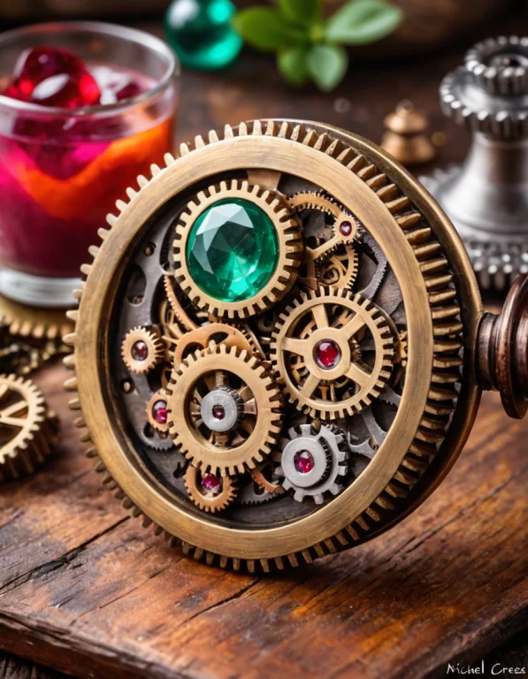 Steampunk Style, Ivory And Ebony And . And Silver And . And...