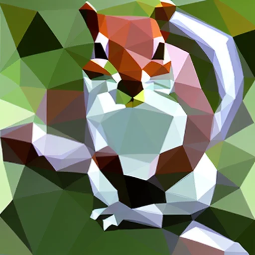 Squirrel, Leopard Patterning,triangulate
