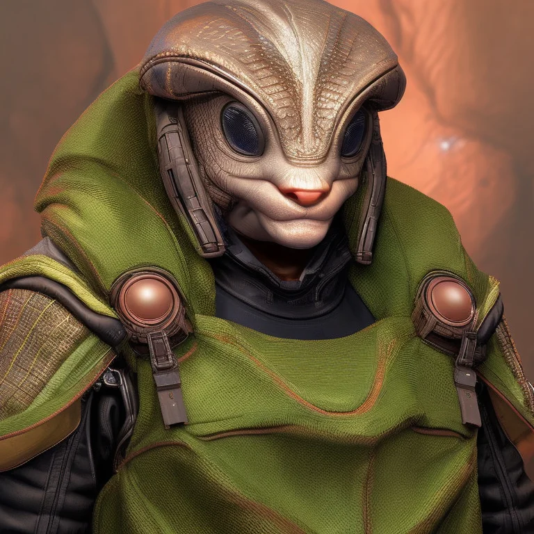 Chv3calien, A Portrait Of A Man In A Cute Alien Creature Cos...