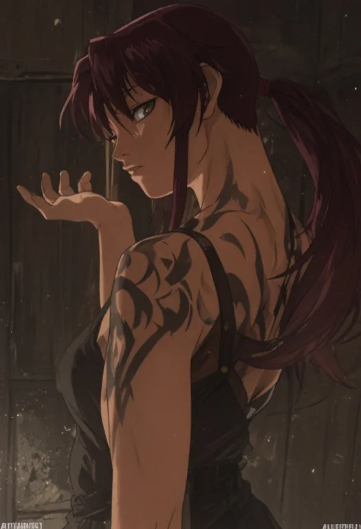 Brown Hair, Brown Eyes, Ponytail, Shoulder Tattoo,,,,,,,,,,,...