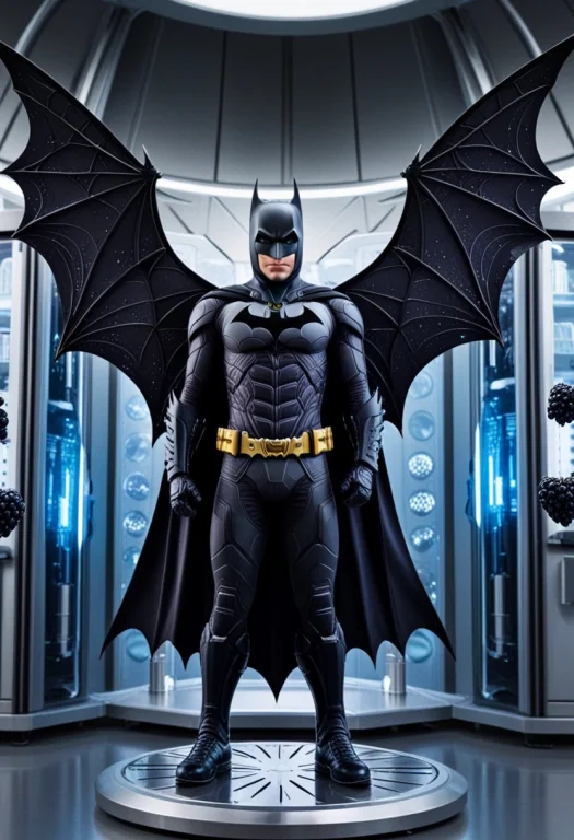 Its Body, Wings And Legsglass Shard,1boy,bat,batman,blackber...
