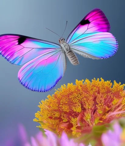 Epic Digital Art Of Hologram Butterflies Flying Around, By T... — Stable Diffusion AI Prompt: Epic digital art of hologram butterflies flying around, by tomasz alen kopera, t...