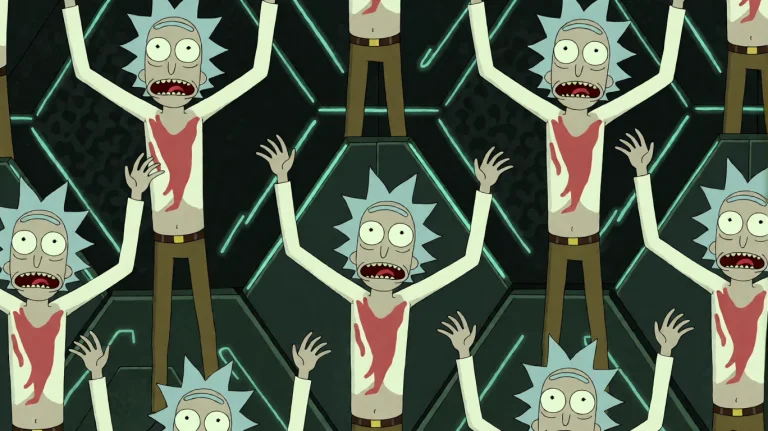 Rckandmrty5, Multiple Identical Figures With Wide, Terrified...