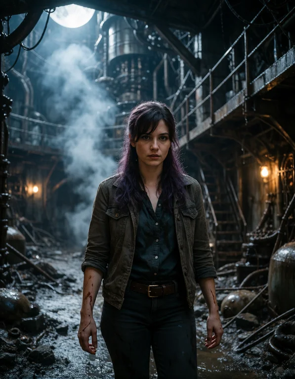 Create A Richly Detailed Photorealistic Scene Centered On An...
