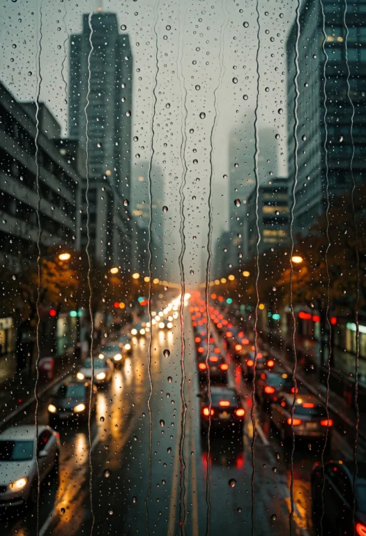 Photorealistic Cinematic Street Photography, View Through A...