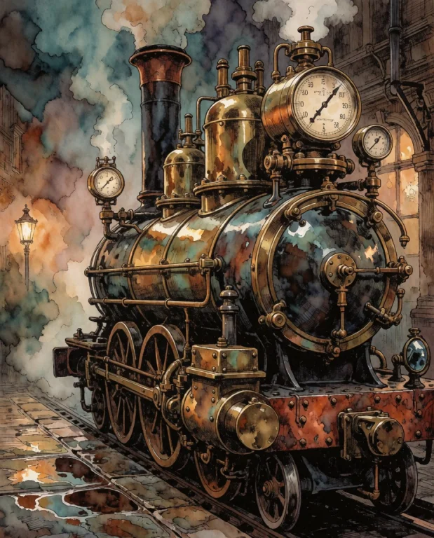 Artistic Style A Masterpiece In A Distinct Victorian Ink And...