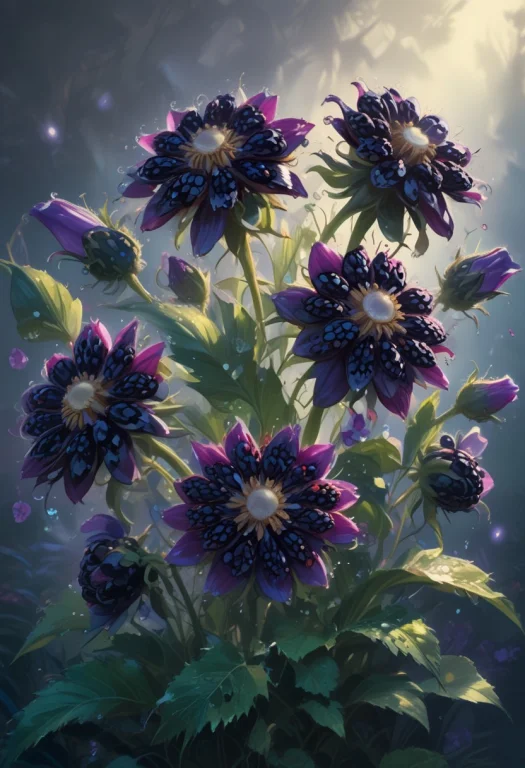 Blackberryworld. . The Image Depicts A Stylized, Fantasy-ins...