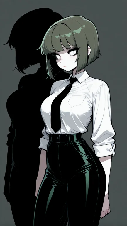 1 Girl, Alone, Anime Illustration Of A Mysterious Woman Stan...