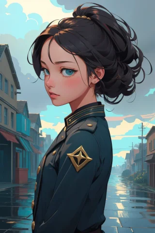 1girl, Lorastarmilk1, Designed By Victo Ngai And John Consta... — Stable Diffusion AI Prompt: 1girl, , [designed by Victo Ngai and John Constable:14], Portrait, Repulsive ("T...