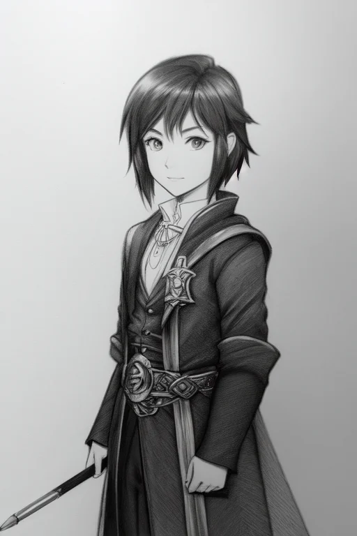 Pencil Sketch Of A Dd Character