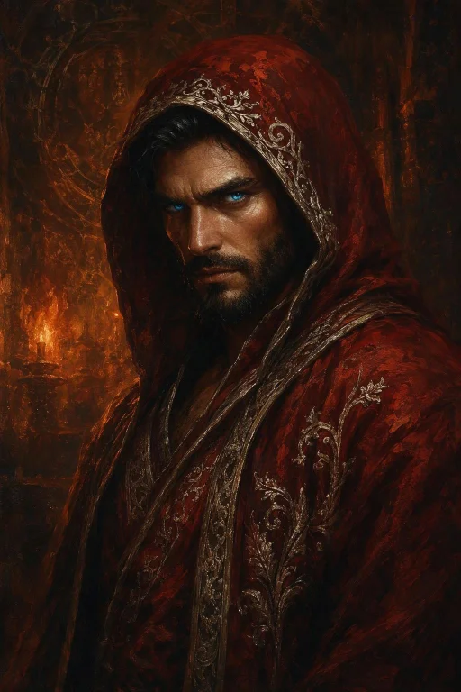 A Stern, Rugged Human Male Warrior-mystic With A Strong Masc...