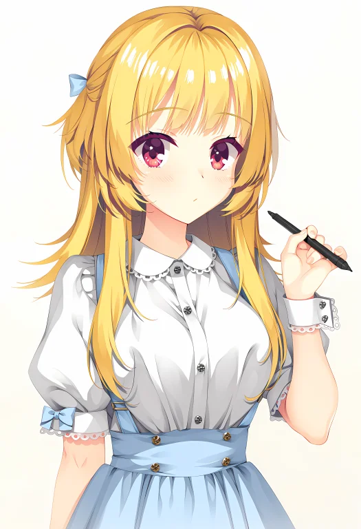 Yuzusoftstyle, 1girl, Long Hair, Solo, Hair Bow, Bow, Blonde...