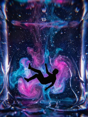 A High-speed Macro Photograph Captures A Practical Effects C... — Stable Diffusion AI Prompt: A high-speed macro photograph captures a practical effects composition within a...