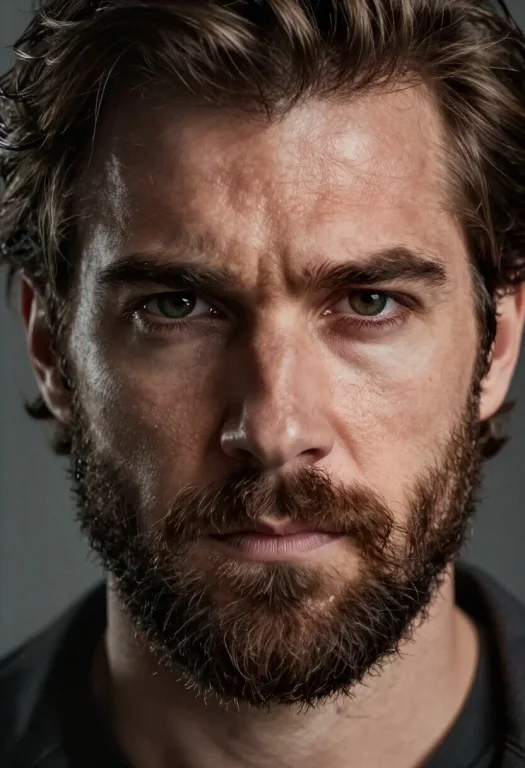 Photorealistic Close-up Portrait Of A Man In His Late Thirti...