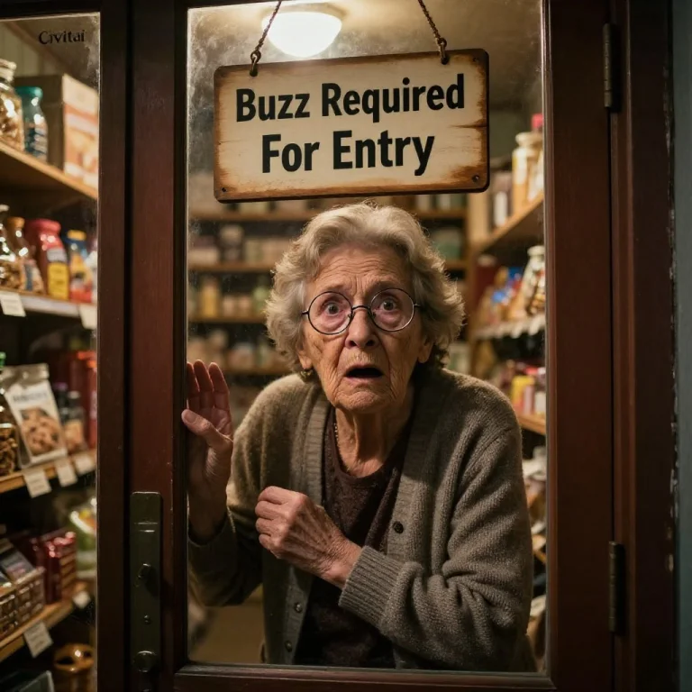 Subject An Elderly Grandmother With A Terrified Expression,...