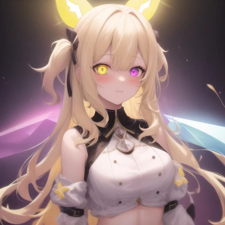 1girl, Nijisanji, Hoshikawasara, Blondehair, Heterochromia,...