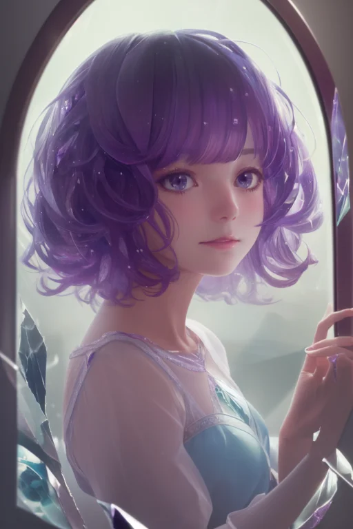 Loraglasshair0.5 Masterpiece, Best Quality, Illustration, 4k...