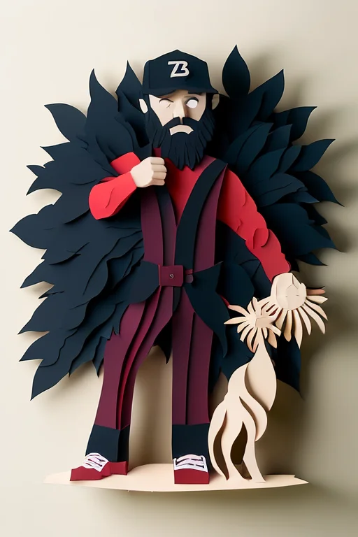 A Beautiful Rz-shear0.85 Art Of A Izombie Warrior With Black...