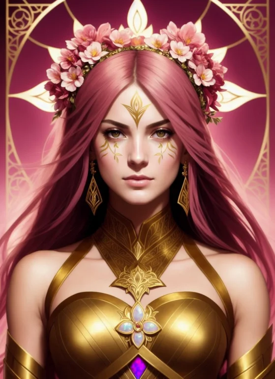 Modelshoot Style Symmetry1.1 Portrait Of Floral1.05 A Woman...