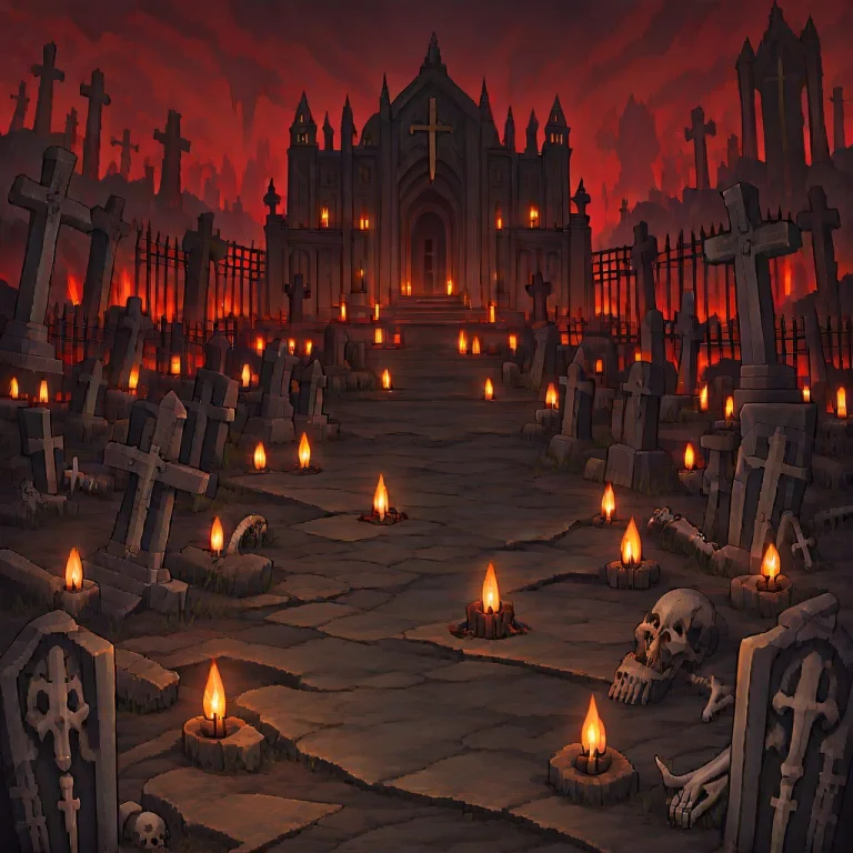 No Humans, Graveyard, Cemetery, Hell, Underworld, Volcanic L...