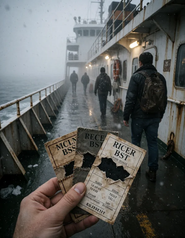 Create A Pg-13 Atmospheric Horror Image Centered On A Fog-bo...