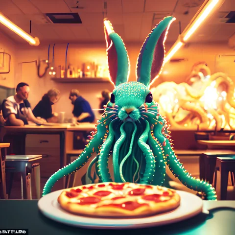 Classicnegative1 Photo Of A Cute White Fluffy Tentaclebeast1... — Stable Diffusion AI Prompt: (classicnegative:1) photo of a cute white fluffy (tentaclebeast:1.2) rabbit baki...