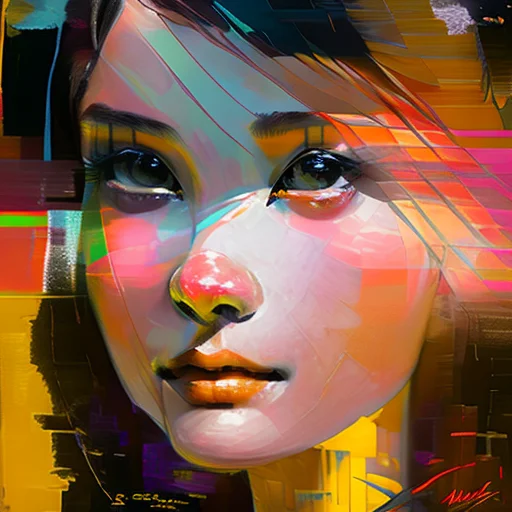 A Asian Woman, Blonde Hair
