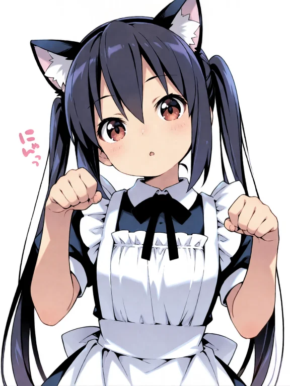Nakano Azusa, 1girl,cat Ears Headband, Maid Dress,maid Apron...