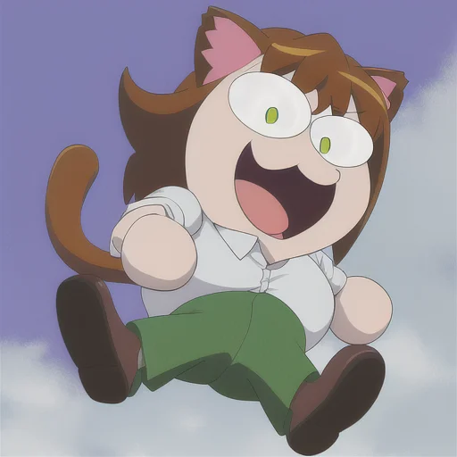 Peter Griffin, Full Body, 3, Cat Ears, Chibi, Cat Girl, Cat...