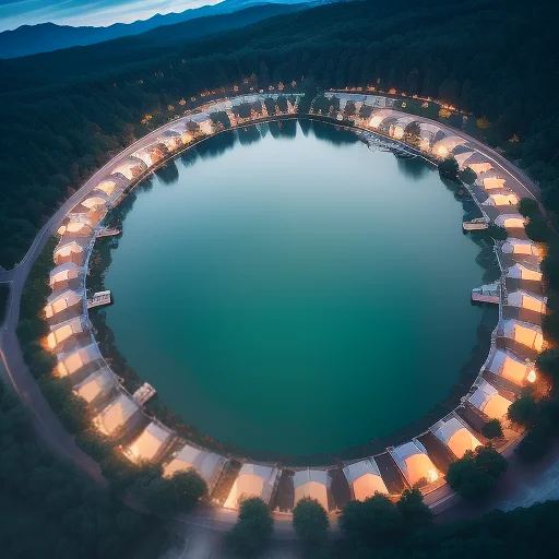 A Crystal-clear Lake Mirroring The Peaks, Film Photography,...