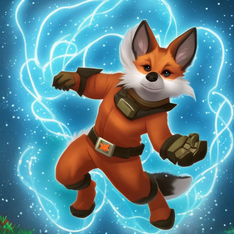 Chv3scute, Chv3crogue, A Cute Cartoon Fox In A Rogue Costume...