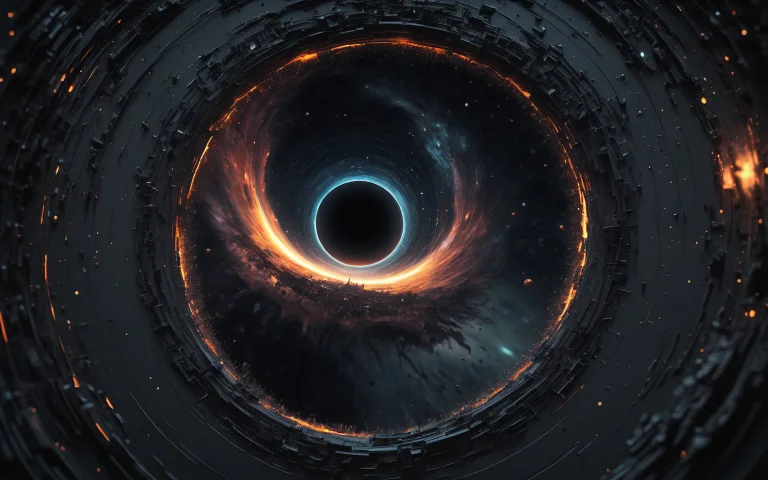 Cinematic Film Still,, Abstract Black Hole In Space,lorablac...