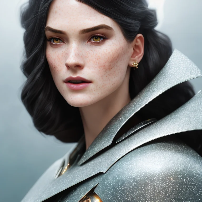 High Detail Raw Color Photo Of Pale Beautiful 30yo Woman Wit...