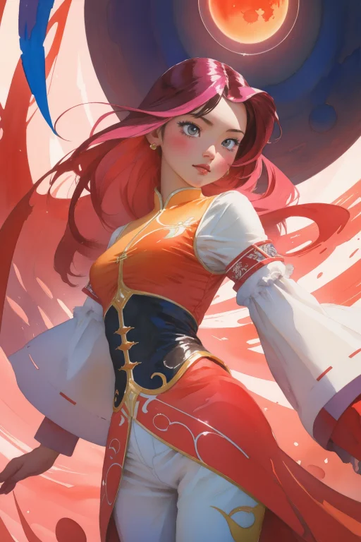 1girl, Loramisawahiroshi1 Watercolor, Vibrant Art By Rhads1....