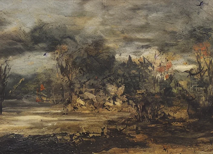 A Wjqfrottage, Rensembling A Perspective Landscape
