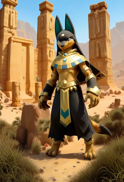 Desert Ruins, Ancient Egyptian-inspired Temples, Rocky Canyo...