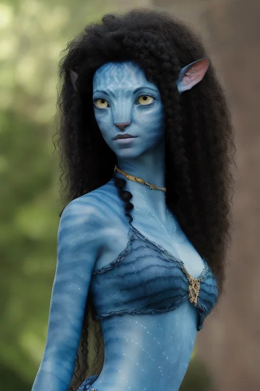 Avatar Style, Girl, Curly Hair, Sexy Dress