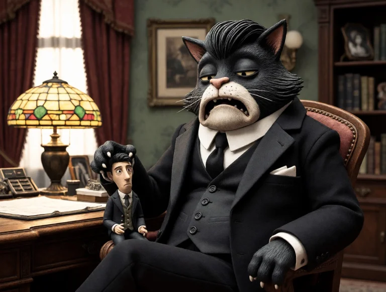 Toondaal Anthropomorphic Cats In The Style Of Claymation. Ma...