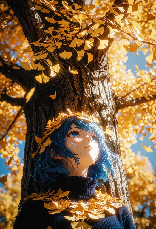 Zidiusart  A Beautiful 25-year-old Woman With Blue Hair And...