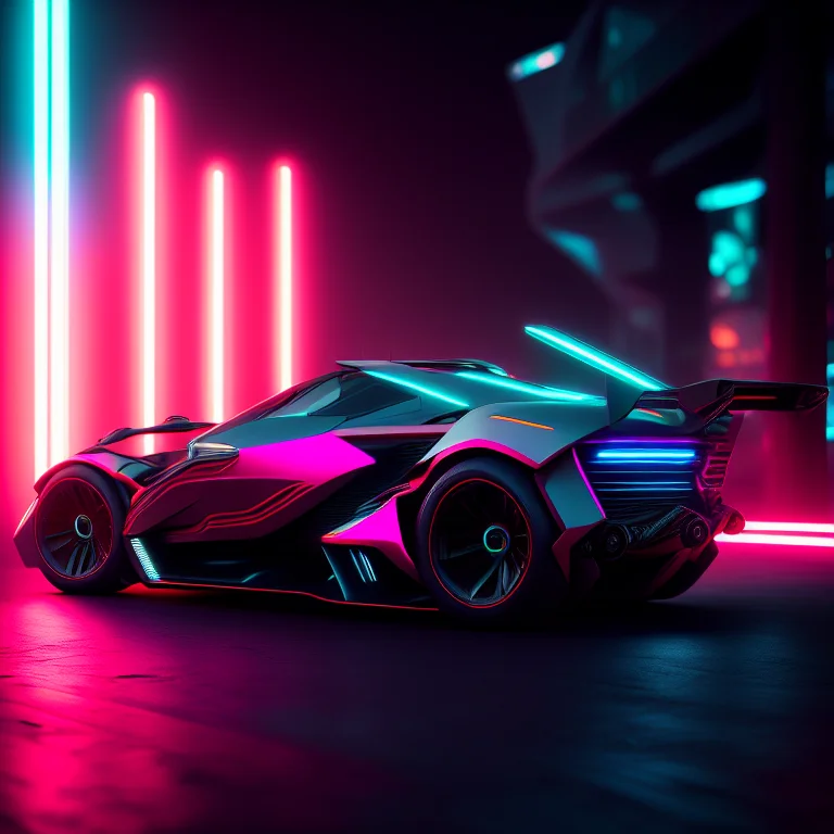 High Resolution Photoshot Of A Futuristic Sportscar, Insanel...