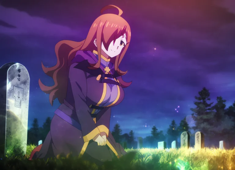 Field Sparkle Wiz, On Her Knees, Smiling Night Graveyard