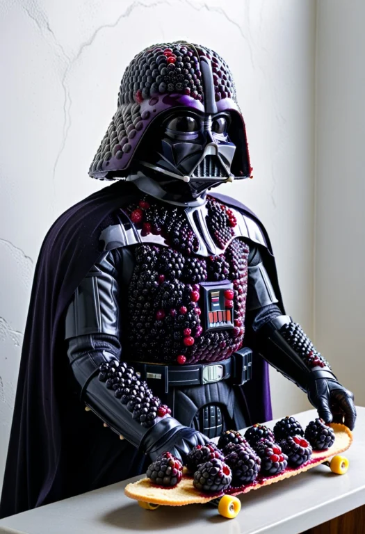 Blackberry Clusters, Darthvader Formed Entirely From Densely...